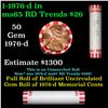 Image 1 : Shotgun Lincoln 1c roll, 1976-d 50 pcs Bank Wrapper.