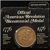 Image 2 : 1976 Official American Revolution Bicentennial Medal