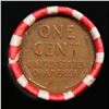 Image 3 : Mixed small cents 1c orig shotgun roll, 1956-d Wheat Cent, Wheat Cent other end, Brinks Wrapper.