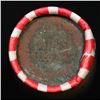 Image 3 : Mixed small cents 1c orig shotgun roll, 1937-p Lincoln Cent,Wheat Cent other end, Brinks Wrapper.