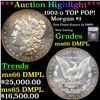 Image 1 : ***Auction Highlight*** 1902-o Morgan Dollar TOP POP! $1 Graded ms66 DMPL By SEGS (fc)