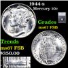 Image 1 : 1944-s Mercury Dime 10c Graded ms67 FSB BY SEGS