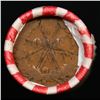 Image 3 : Mixed small cents 1c orig shotgun roll, 1938-p Lincoln Cent, Wheat Cent other end, Brinks Wrapper.