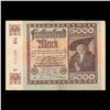 Image 2 : 1922 Germany (Weimar Republic) 5000 Marks Post-WWI Hyperinflation Banknote P# 81a Grades vf+