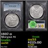 Image 1 : PCGS 1897-o Morgan Dollar $1 Graded au50 By PCGS
