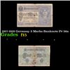Image 1 : 1917-1918 Germany 5 Marks Banknote P# 56a Grades f+