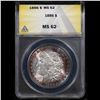 Image 2 : ANACS 1886-p Morgan Dollar $1 Graded ms62 By ANACS