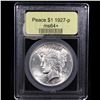 Image 4 : ***Auction Highlight*** 1927-p Peace Dollar $1 Graded Choice+ Unc BY USCG (fc)