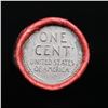 Image 3 : Mixed small cents 1c orig shotgun roll, 1943-p Lincoln Cent, Wheat Cent other end, Nathan's Brandt W