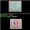 1944 France WWII Allied Military Currency 2 Francs Note P# 114a Grades vf+
