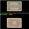 1920 Germany (Weimar Republic) 10 Marks Banknote P# 67a Grades vf+