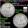 ***Auction Highlight*** 1871-cc Seated Half Dollar 50c Graded vf35 By SEGS (fc)