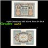 Image 1 : 1920 Germany 100 Mark Note P# 96A Grades Select AU