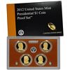 Image 1 : 2012 United State Mint Presidential Dollar Proof Set. 4 Coins Inside.