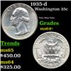 Image 1 : 1935-d Washington Quarter 25c Grades Choice+ Unc