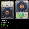 Image 1 : ANACS 1958-d Lincoln Cent 1c Graded ms66 rd By ANACS
