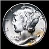 Image 2 : 1945-d Mercury Dime 10c Grades GEM+ FSB