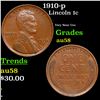Image 1 : 1910-p Lincoln Cent 1c Grades Choice AU/BU Slider
