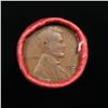 Image 2 : Mixed small cents 1c orig shotgun roll, 1920-p Lincoln Cent, Wheat Cent other end, Nathan's Brandt W