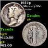 Image 1 : 1921-p Mercury Dime 10c Grades g+