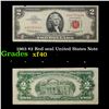 Image 1 : 1963 $2 Red seal United States Note Grades xf