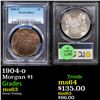 Image 1 : PCGS 1904-o Morgan Dollar $1 Graded ms63 By PCGS