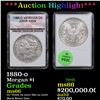 ***Auction Highlight*** 1880-o Morgan Dollar $1 Graded ms66 By ANGS (fc)