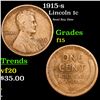 1915-s Lincoln Cent 1c Grades f+