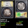 ANACS 1887-p Morgan Dollar $1 Graded ms63 By ANACS