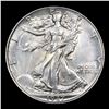 Image 2 : 1937-p Walking Liberty Half Dollar 50c Grades Select Unc