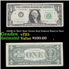 Image 1 : 1963B $1 'Barr Note' Green Seal Federal Reserve Note Grades vf+