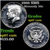 Image 1 : 1966 SMS Kennedy Half Dollar 50c Grades sp67 cam