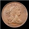 Image 2 : ***Auction Highlight*** 1806 Small 6 No Stems Draped Bust Half Cent C-1 1/2c Graded au53 BY SEGS (fc