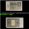 Image 1 : 1922 Germany "Vampire" 10,000 Mark Note P# 70 Grades vf++