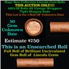 Image 1 : New Consignee This Auction Only!!! Shotgun Lincoln 1c roll, Unknown 50 pcs Standard Johnson Wrapper.