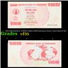 Image 1 : 2006-2008 Zimbabwe 10 Million Dollars (ZWN) Emergency Bearer Check Notes P# 55a Grades vf++