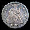 Image 2 : 1845-p Seated Liberty Dime 10c Grades vf, very fine
