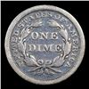 Image 3 : 1845-p Seated Liberty Dime 10c Grades vf, very fine