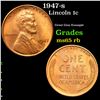 Image 1 : 1947-s Lincoln Cent 1c Grades GEM Unc RB