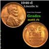 Image 1 : 1946-d Lincoln Cent 1c Grades GEM Unc RB