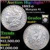 Image 1 : ***Auction Highlight*** 1893-o Morgan Dollar $1 Graded Select Unc BY USCG (fc)