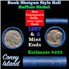 Image 1 : Buffalo Nickel Shotgun Roll in Old Bank Style 'Coney Island'  Wrapper 1937 &d      Mint Ends