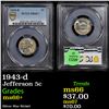 Image 1 : PCGS 1943-d Jefferson Nickel 5c Graded ms66+ By PCGS