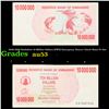 Image 1 : 2006-2008 Zimbabwe 10 Million Dollars (ZWN) Emergency Bearer Check Notes P# 55a Grades Select AU