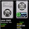 Image 1 : NGC 1966 SMS Kennedy Half Dollar 50c Graded ms67 By NGC
