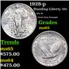 Image 1 : 1928-p Standing Liberty Quarter 25c Grades GEM Unc