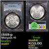 Image 1 : PCGS 1889-p Morgan Dollar $1 Graded ms63 By PCGS