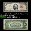 Image 1 : 1963 $2 Red seal United States Note Grades Choice AU/BU Slider