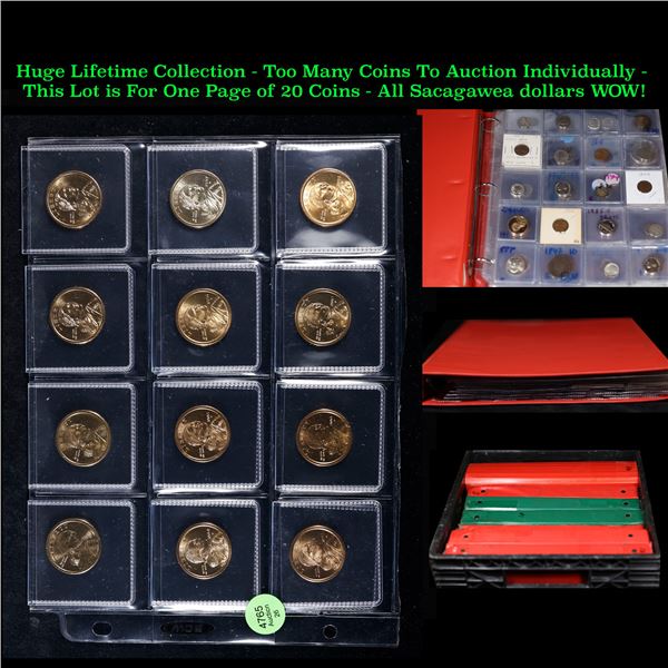 Huge Liifetime Collection - Too Many Coins To Auction Individually - This Lot is For One Half Page o