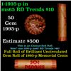 Image 1 : New Consignee This Auction Only!!! Shotgun Lincoln 1c roll, 1995-p 50 pcs Brandt Wrapper.